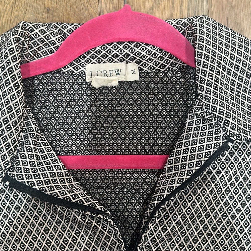 Jcrew Printed Collared Quarter Zip - image 2